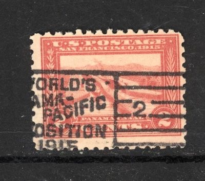 SCOTT 402 1915 2 CENT PANAMA PACIFIC EXPOSITION ISSUE USED EXPO STA CNCL F-VF! - Image 1 of 2
