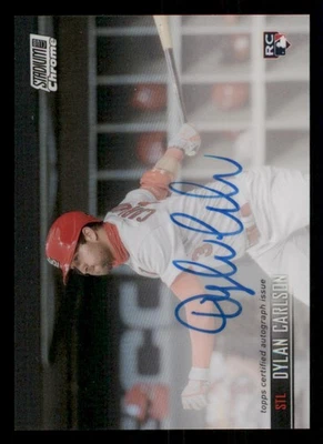 2021 Stadium Club Chrome AUTO #SCCBADC Dylan Carlson - Image 1 of 2