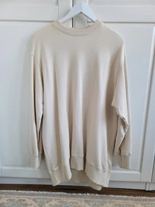 Felpa oversize Arket Longline panna taglia S - Foto 1 di 9