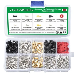 350PCS Computer Screws Motherboard Standoffs Assortment Kit for Universal Mot... - Picture 1 of 7