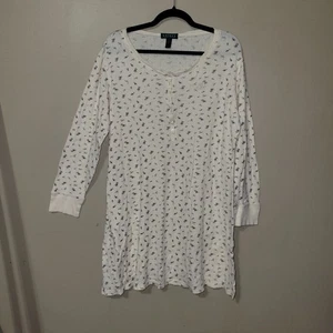 Lauren Ralph Lauren Women’s Floral Henley Nightgown Sleep Shirt XL - Picture 1 of 11