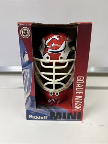 NJ New Jersey Devils NHL Riddell Mini Goalie Helmet with Box NEW**** Cover