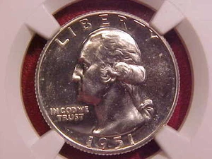1951 WASHINGTON QUARTER - NGC PF 66 - SEE PICS! - (G1239) - Picture 1 of 4