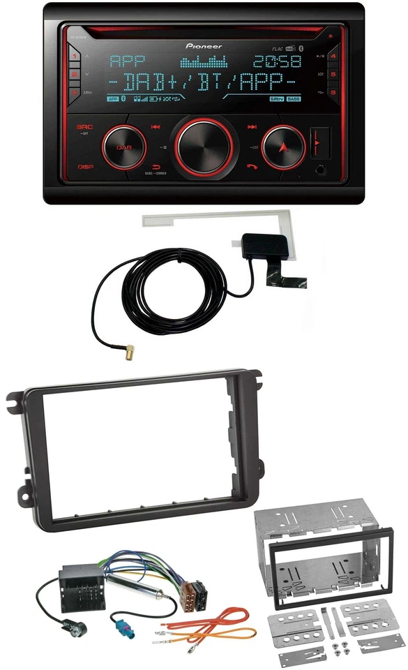 Pioneer 2DIN MP3 DAB USB CD Bluetooth Autoradio für VW T5 Caravelle Multivan Tra - Bild 1 von 4