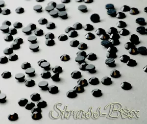 Hotfix JET Schwarz SS16 Basic Stückzahl wählbar Aufbügeln Glas Glitzer Profi - Picture 1 of 18