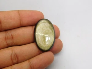 Cabujón de obsidiana arco iris 100 % piedras preciosas sueltas naturales para joyería 34 quilates ME-4432 - Imagen 1 de 3