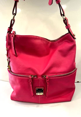Dooney & Bourke Bolso de Mano Monedero Dillen Doble Bolsillo Hobo Bolso Rosa Foto 1 de 4