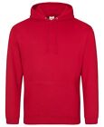 Fire Red  Hoodie Unisex Classic Hooded Plain Sweatshirt Hoodie Top