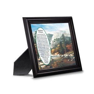 Cadena rota, regalo de simpatía en memoria de un ser querido, marco de fotos, 8x8 8591 - Imagen 1 de 8