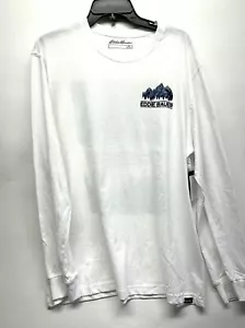 Eddie Bauer Men's XL White Long Sleeve T-Shirt (D6) - Picture 1 of 6