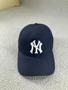 Vintage New York Yankees Hat Snapback MLB Baseball Blue Cap Wool SPL 28 - Picture 1 of 18