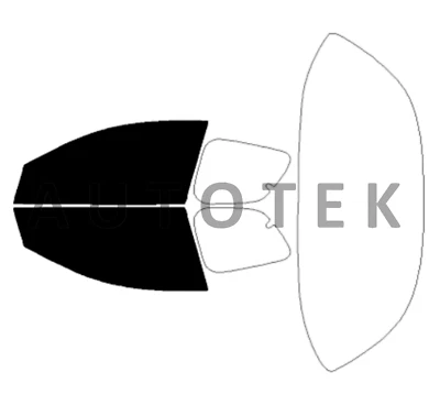 Filme PreCut Frontal Duas Portas Janelas CORTE DE COMPUTADOR Para Mazda RX-8 2004-2011 Matiz - Imagem 1 de 4