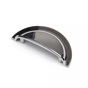 Kitchen Cupboard Cup Handle Polished Chrome 64mm Door Furniture Drawer Pull - Picture 1 of 11