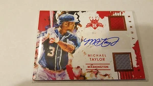 2016 Diamond Kings Signatures Michael Taylor Dual Relic Autograph 6/99 Nationals - Bild 1 von 1