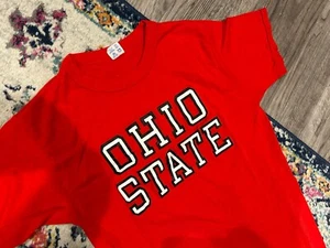 RARE VINTAGE Champion Ohio State Cotton Blend Football T Shirt Large L USA - Picture 1 of 5