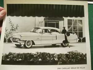 1956 Foto di fabbrica Cadillac, 8 X10 della berlina Deville; ORIGINALE - Foto 1 di 2