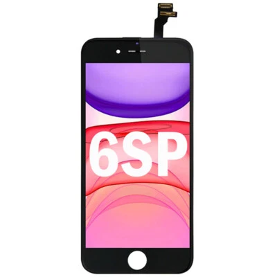 For iPhone 6S Plus Black Complete Lcd Digitizer Touch Screen Replacement - Image 1 of 4