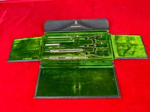 Antigua Keuffel & Esser Co. Herramientas de dibujo, conjunto completo, hermoso estuche temprano - Imagen 1 de 8