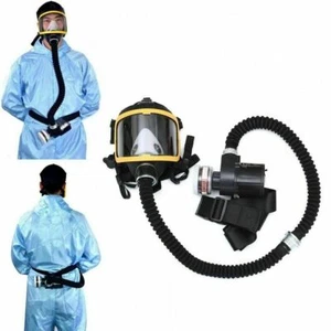 Full Face Gas Mask Flow Respirator Electric Supplied Air Fed Flow System Device - Picture 1 of 6