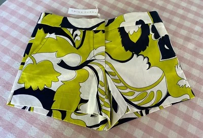 Новый с Ярлыками $198 Trina Turk женщин Corbin Mod ботанический принт шорты ~ Sz 4 - Изображение 1 из 4