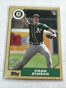 2017 Topps Chad Pinder 87-111 1987 Throwback Insert NM - Picture 1 of 2
