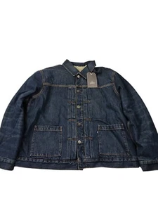 Chaqueta de camionero Sherpa tipo 2 de mezclilla hecha y hecha a mano Levis talla XL para hombre $248 - Imagen 1 de 8