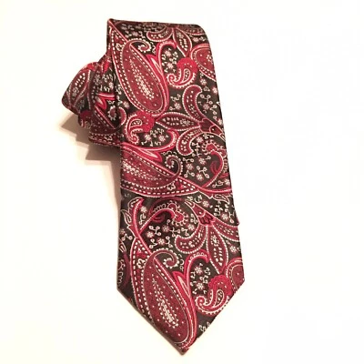 Pañuelo occidental vintage Pierre Cardin como cachemir rojo blanco y negro Foto 1 de 4