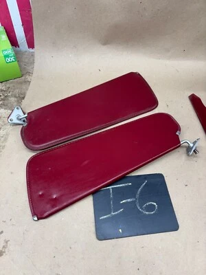 1981 83 84 1987 1993 DODGE D100 D150 W150 W250 RAMCHARGER QUEBRA SOL VERMELHO MARROM - Imagem 1 de 4