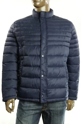 New Mens Kenneth Cole Reaction Full Zip Dark Blue Quilted Packable Jacket  XXL - Image 1 of 3