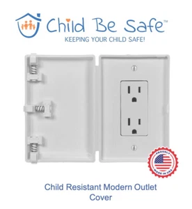Child Be Safe Kindersicher WEISS Modern Decora Steckdose & Schalter Sicherheitsabdeckung! - Bild 1 von 12