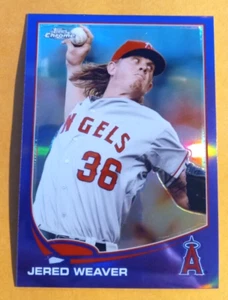 2013 Topps Chrome Baseball Viola Rifrattore #106 Jered Weaver - Angeli - Foto 1 di 2