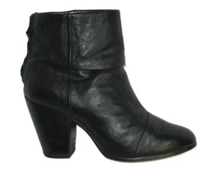 Botines al tobillo de cuero negro Rag and Bone Newbury para mujer talla EU 39,5 EE. UU. 9,5 - Imagen 1 de 14