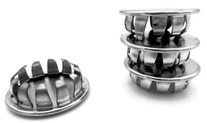 Nickel Plated Steel Cap For 7/8" Hole Push Into Tube Pipe All Weather Marine Use - Picture 1 of 12