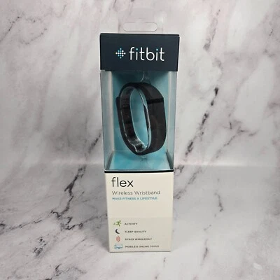 Pulsera Fitbit Flex Inalámbrica Actividad Sueño Negra NUEVA Y Sellada FB401FLEXBK - Imagen 1 de 4