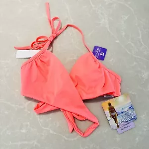 Coco Rave Neon Wrap Bikini Top New! Small 32 D cup - Picture 1 of 4