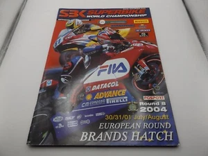 2004 BRANDS HATCH PROGRAM 1.8.04 - SBK WORLD SUPERBIKE CHAMPIONSHIP - Bild 1 von 1