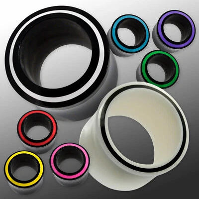 4-30mm Flesh Tunnel Horn Holz Double Flared Ohr Plug Piercing Schmuck Ear Tube - Bild 1 von 4