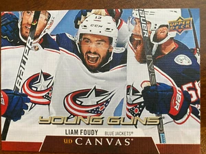 2020-21 Upper Deck UD Series One - Young Guns CANVAS - Liam Foudy - card C100 - Picture 1 of 1