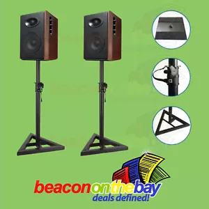 2x Studio Monitor Surround Speaker Floor Stand 1.5m Holder DJ Stage Music Home  - Picture 1 of 6