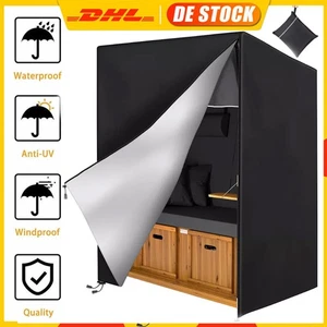 Strandkorb Schutzhülle Wetterfest Oxford 420D Strandkorbhülle XXL Abdeckhaube , - Bild 1 von 23