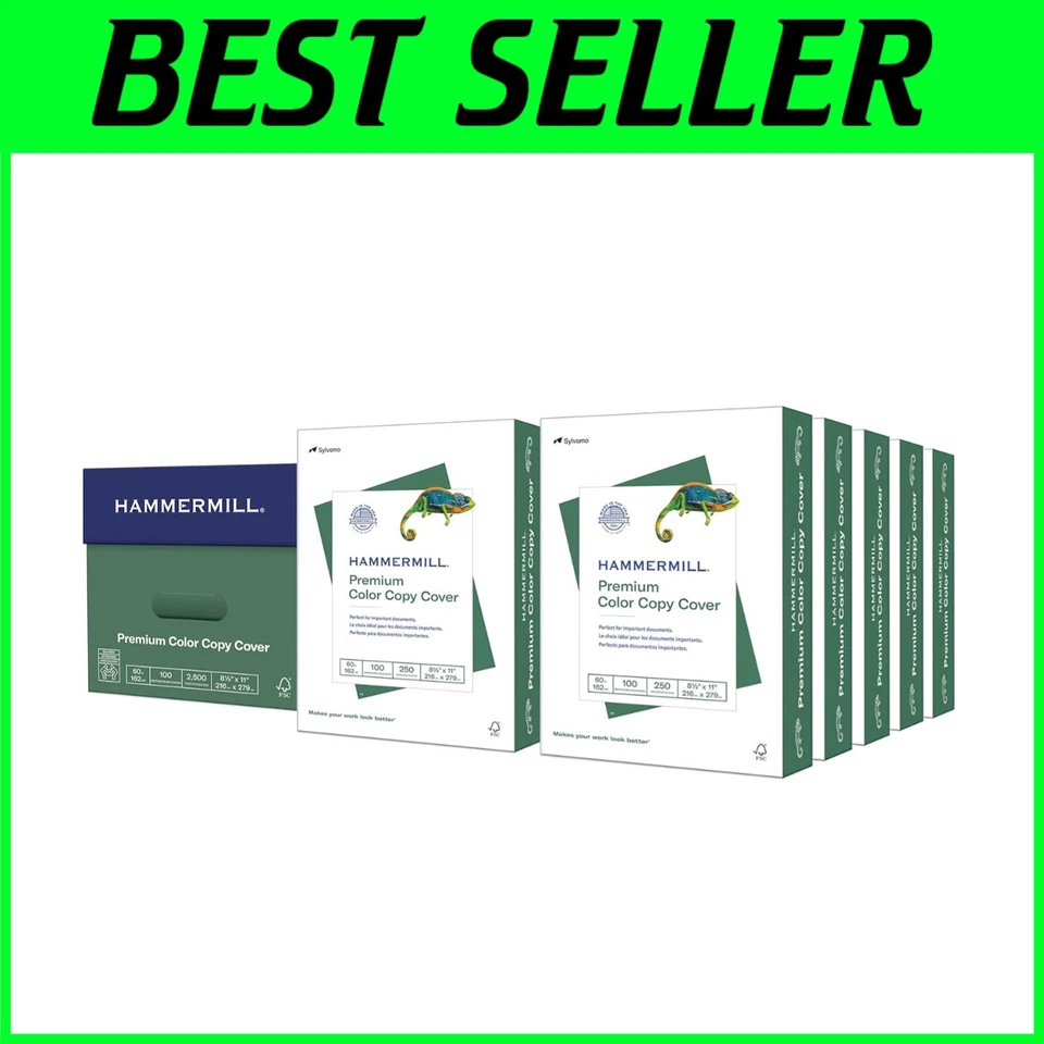 Heavyweight Color Copy Cover Paper 60lb - 8.5 x 11 - 10 Pack - Image 1 of 4