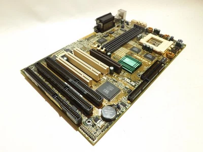 ASUS P5A-B Rev 1.02 Mainboard AT Socket 7 Super Socket 7 – getestet – Retro PC R - Bild 1 von 4