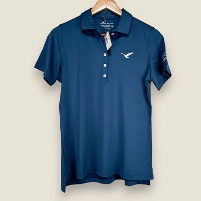 Peter Millar производительности рубашка-поло женщин средний темно-синий эластичной Crown Hanley - Изображение 1 из 4