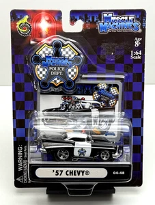 Muscle Machines - Police Dept - '57 Chevy - 1:64 Scale - Picture 1 of 2