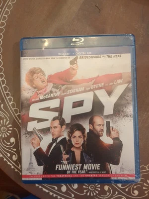 SPY (2015) Blu-ray Melissa McCarthy Jason Statham  Jude Law NEW / SEALED UnRATED - Image 1 of 2