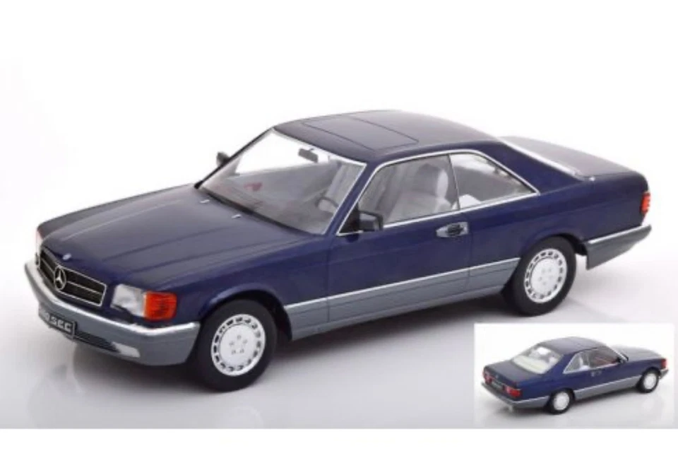 KK SCALE MODELS 1980 Mercedes 560 SEC (C126) Blue Metallic 1/18 KKDC180333 - Image 1 of 1
