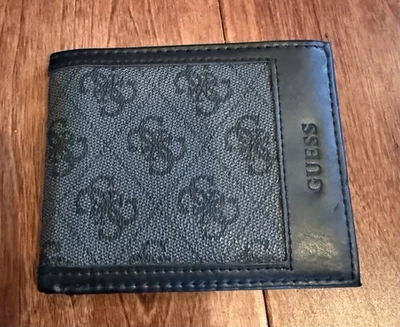 GUESS Men's Classic Bifold Wallet with Card Slots, Bill Compartment and Id - Image 1 of 3