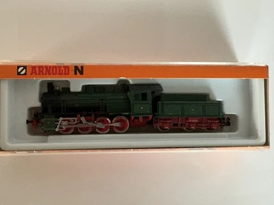 Arnold N 2518 Dampflok G8, KPEV, Fahrlicht, TOP in OVP, Grün  - Bild 1 von 4