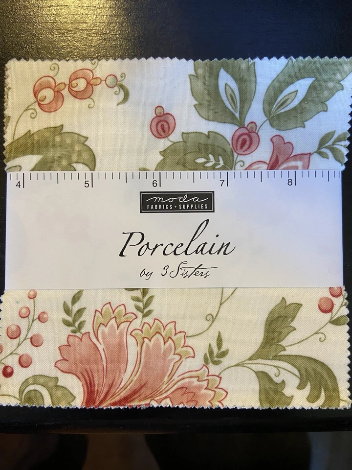 Porcelain By 3 Sisters For Moda. OOP Charm Pack - Image 1 of 2