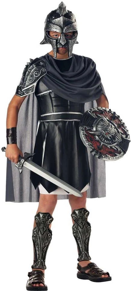 Maximus Medieval Boys Gladiator Costume Helmet Armor 00325 Halloween - Image 1 of 1